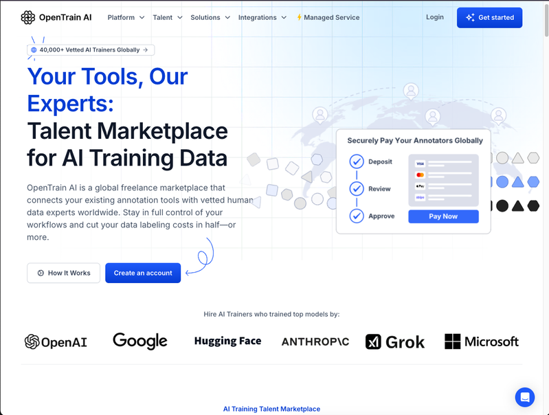 OpenTrain AI interface