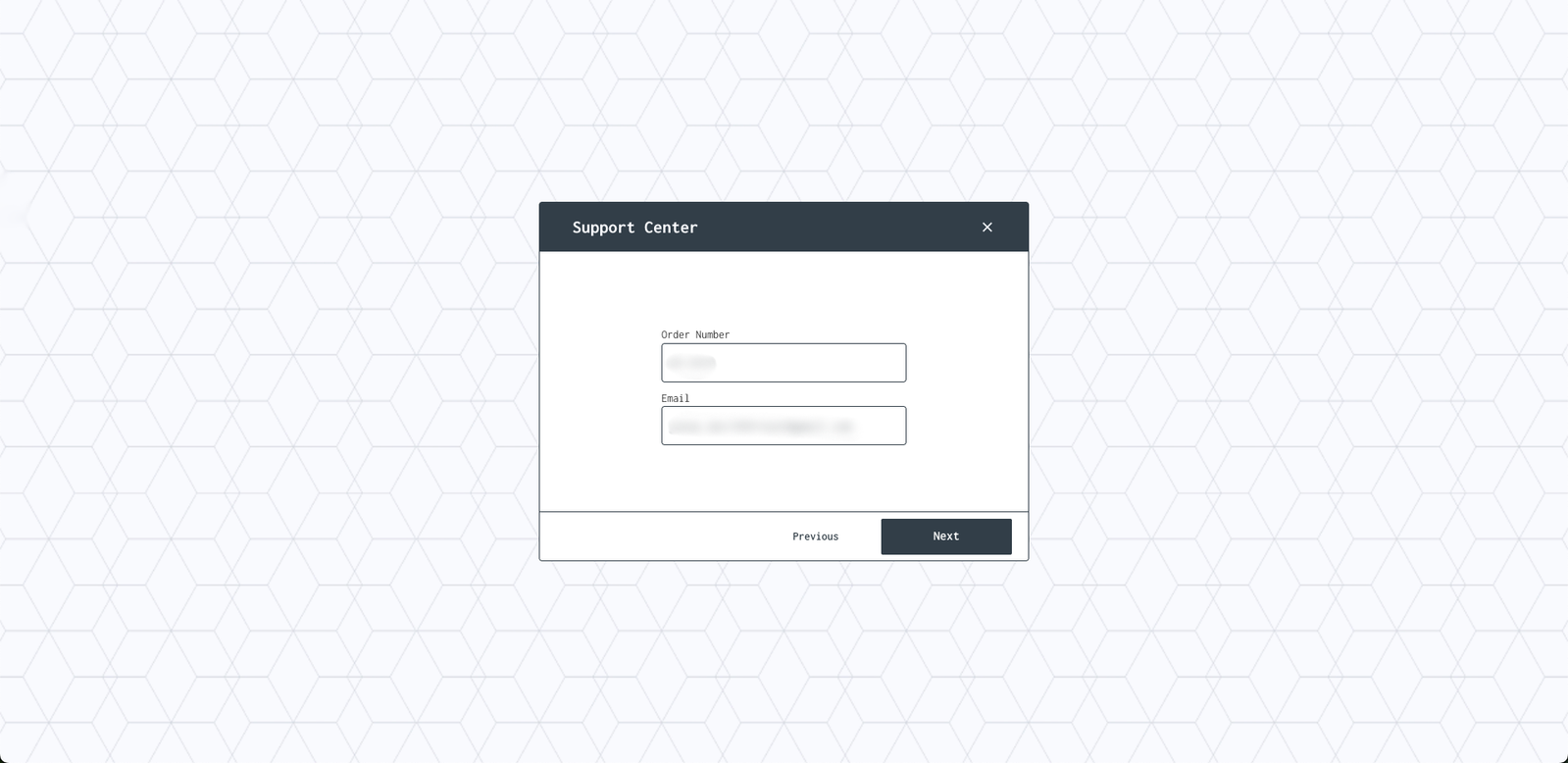 Service Portal — Order access